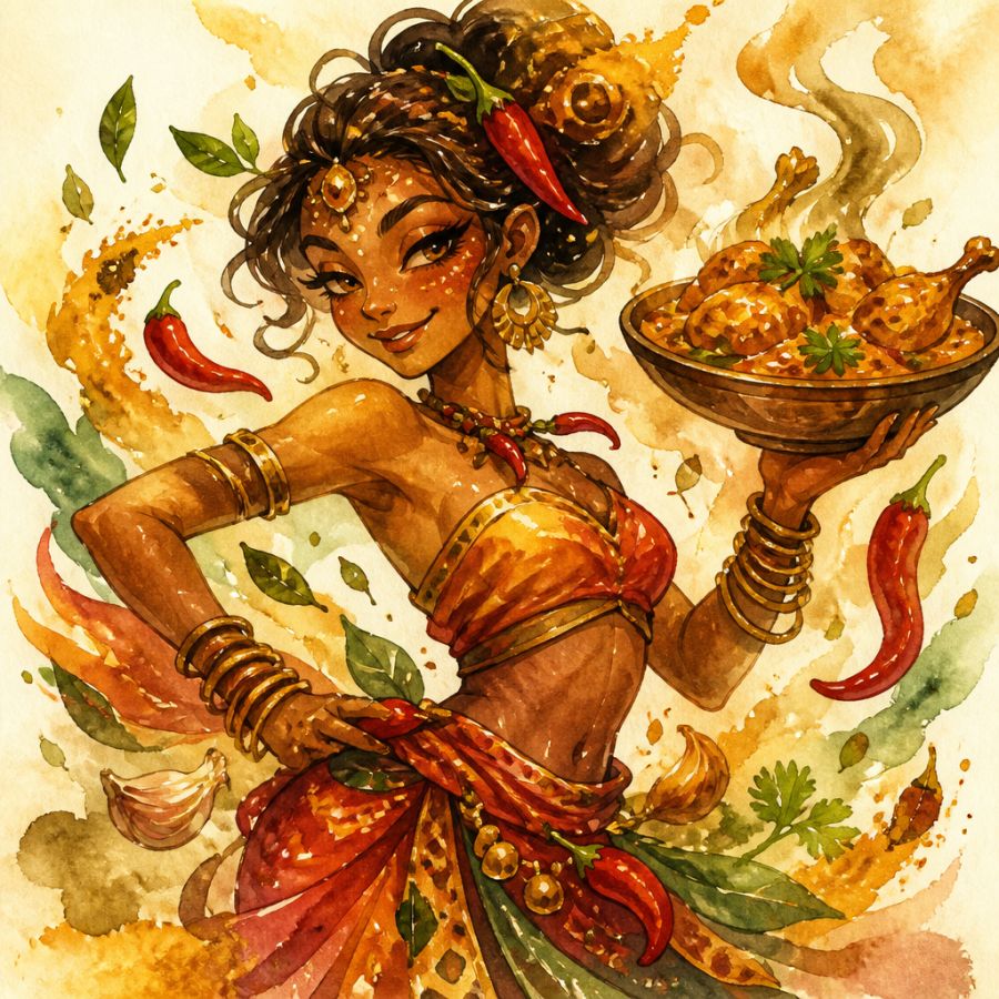 Poulet Curry Épicé